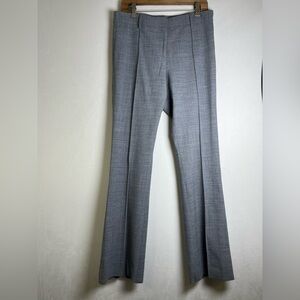 Veronica Beard Women’s Virgin Wool Blend Hibiscus Pintuck Boot-Cut Pants Sz 10